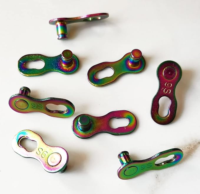 4 Pairs Bicycle Missing Link 1/6/7/8/9/10/11/12 Speed Chain Reusable Steel Bike Chain Link