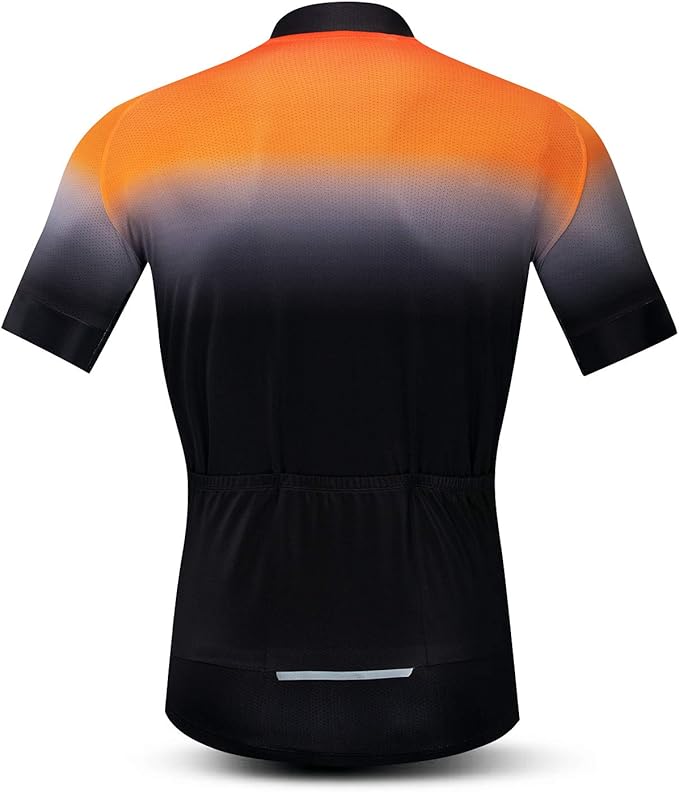 Men's Cycling Jersey Short Sleeve Bike Shirts Bicycle Jacket with Pockets