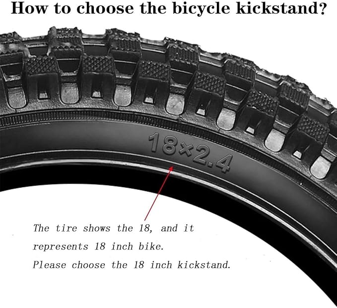 Cyfie Kickstand for 16 18 20 Inch Kids Bicycle, Bike Kickstand Center Mount Adjustable Aluminum Alloy Kick Stands for 16-20 Inch Kids Mountain Bike/Road Bike