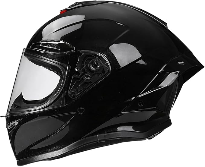 Full-face Helmet Biker Helmet ABS with EPS Cushion Liner Removable Washable 8 Air Vent Free Switch Long and Short Lens Replacement for Adult Unisex