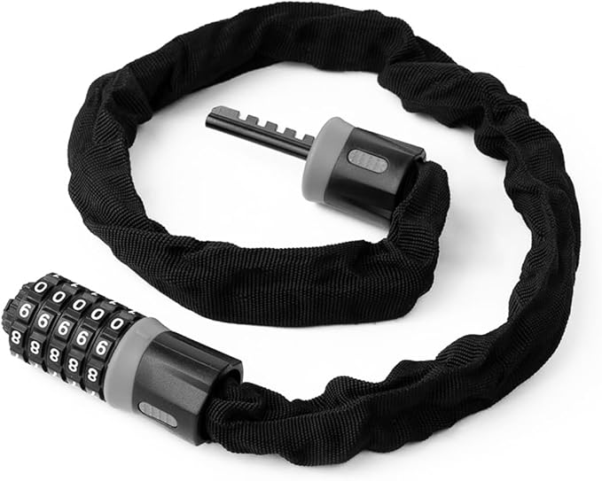 Heavy-Duty Bike Lock – Anti-Theft 5-Digit Combination Bicycle Lock | Weather-Resistant, Cut-Resistant Security Lock for Mountain, Road & Hybrid Bikes by Revas