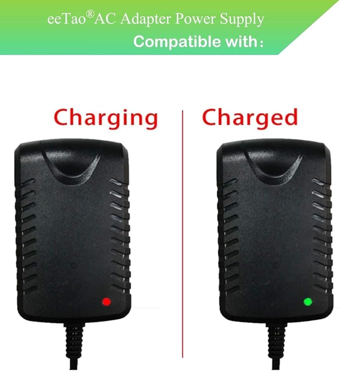 24V AC/DC Adapter Compatible with Maxtra E100 E120 120W 24 Volt Lead-Acid SLA Battery Adjustable Folding Commuter Kids Electric Scooter Powered Motorized Bike 24VDC Power Supply Cord Charger