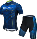 Men's Cycling Jersey Set, Summer Mountain Bike Clothing Short Sleeved Riding Jerseys