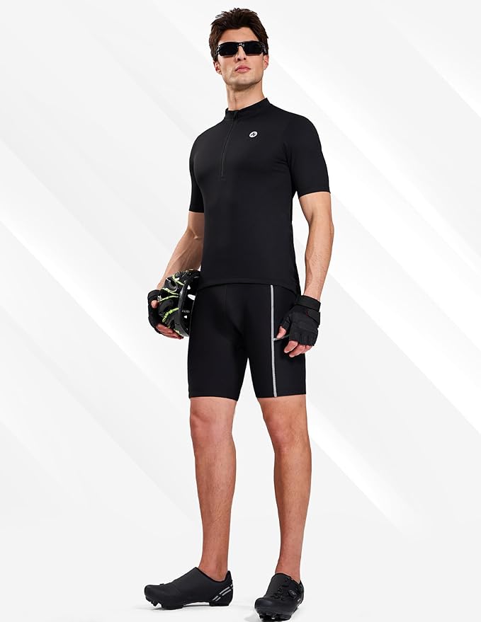 Nepest Cycling Underwear for Men Bike Shorts 4D Padded Biking Road Bicycle Biker MTB Liner Padding Shorts with Pockets