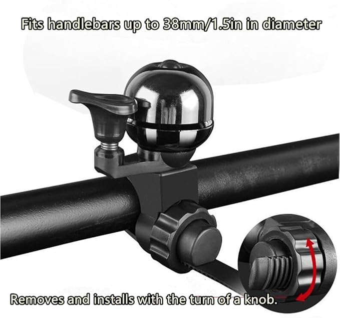 Classic Bike Bell Pure Copper Bicycle Bell Loud Crisp Clear Sound Bicycle Bike Bell for Adults Kids