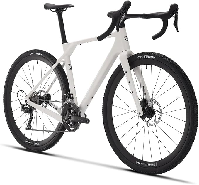 SAVADECK T800 Carbon Gravel Bike, with Shimano GRX610 12-Speed, Hydraulic Disc Brakes, 700x40c Tires for Road & Off-Road Adventure, Men's/Women's Bicycle
