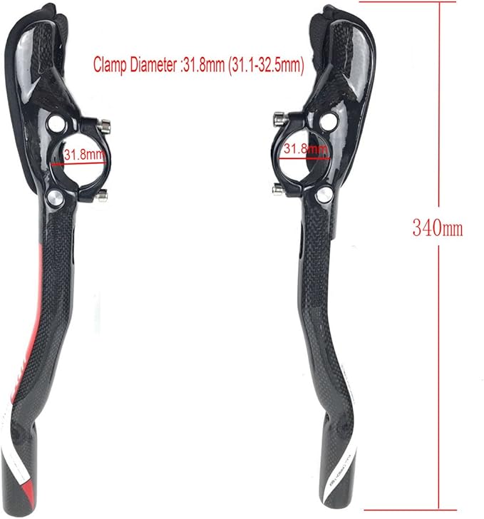PLATT Carbon TT Handlebar Bicycle Aero Bars Tri Bars Cycling Rest Handlebar for Mountain Bike and Road Bike 31.8mm