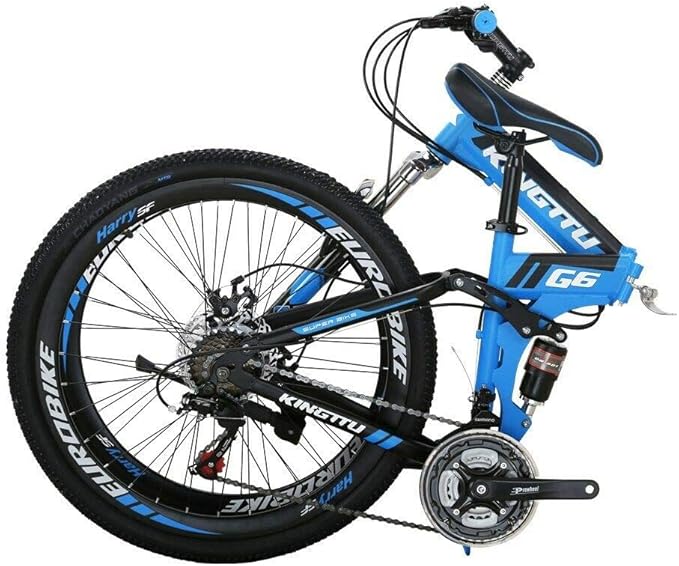 EUROBIKE 26 in Folding Mountain Bikes for Adult Men and Women G6