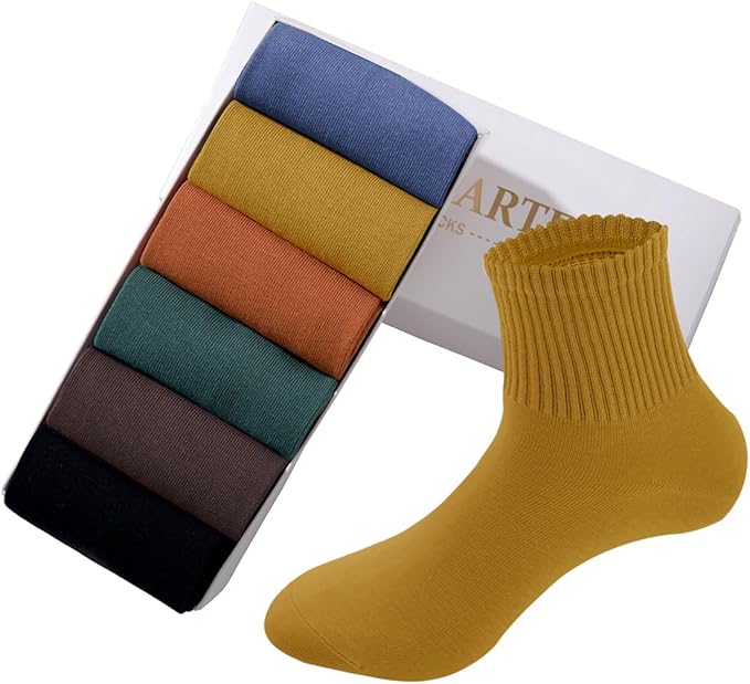 MAGIARTE Womens Mini Crew Ankle Socks Athletic Casual Cotton Socks for Women
