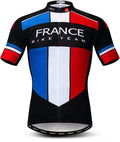Men's Cycling Jerseys Tops Biking Shirts Short Sleeve Full Zipper Bike Clothing