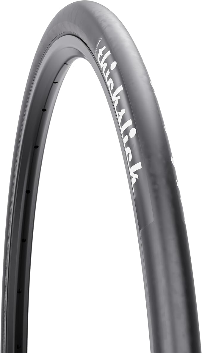 WTB ThickSlick Hybrid Bike Tire (26"/29"/700c) Wire Bead - Slick Tread - Commuter & Campus (Black/White, Optional Flat Guard)