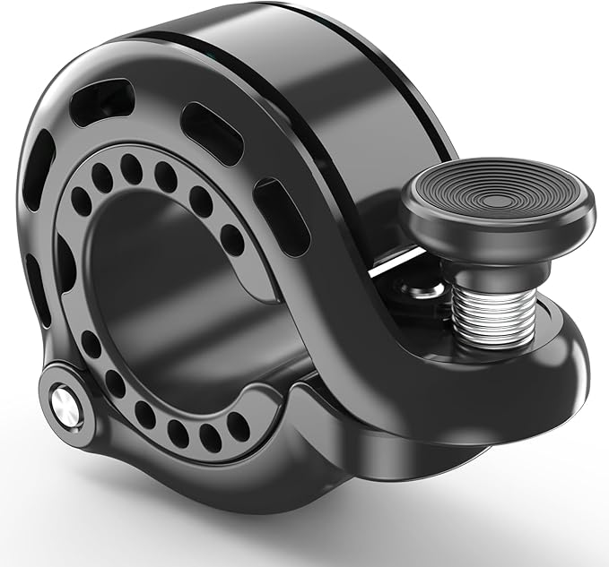 Bike Bell, Aluminum Alloy Bicycle Bells for Adults Kids Max 110 dB, Bike Horn Fit 22.2-31.8 mm Handlebar for Mountain Road Bike Scooter Ebike