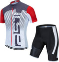 Men's Cycling Jersey Set, Summer Mountain Bike Clothing Short Sleeved Riding Jerseys