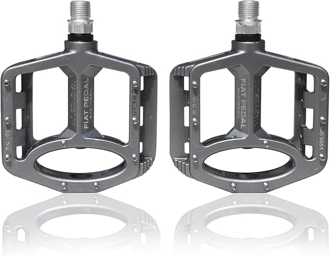 UPANBIKE Magnesium Alloy Bike Pedals 9/16'' Spindle Bearing High-Strength Non-Slip Large Flat Platform for Mountain Bike Road Bicycle