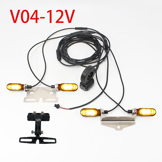 Bike Front Rear Turn Signal Bicycle Rear Left/Right Indicator Light Electric Bicycle Brake Light