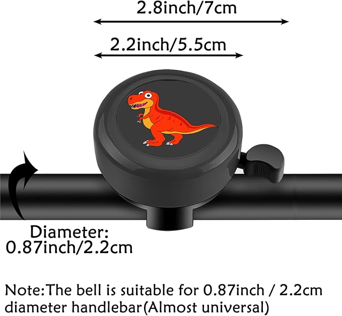 Kids Bike Bell, Cute Handlebar Ring Bell for Boys, Toddlers, Children's Bicycle Accessories for Tricycle, Scooter