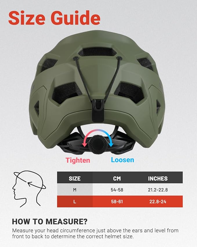 Mountain Bike Helmet for Adult, NTA 8776 E-Bike & Road Bicycle Helmet Certified Adjustable MTB Cycling for Men Women Youth Visor &Magnetic Buckle