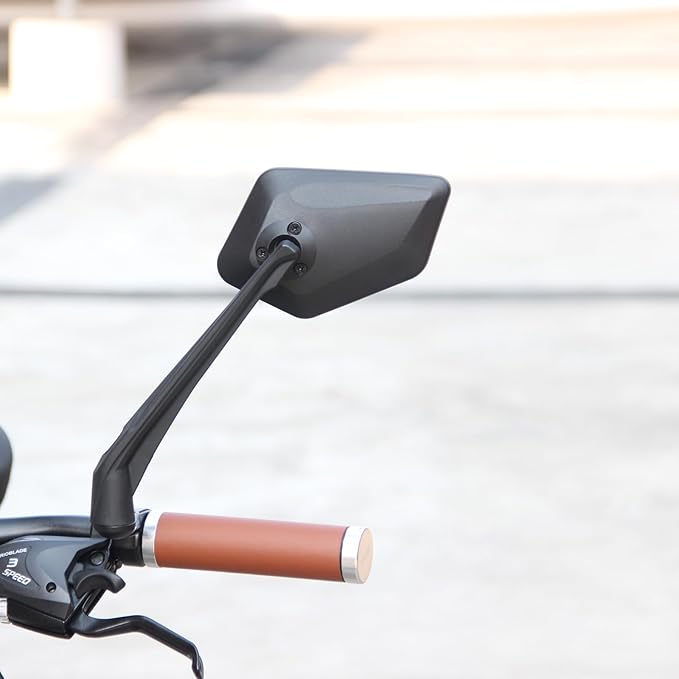 Bike Mirror Handlebar Mount E-bikes Bicycle Mirrors, Anti-Shake 360° Rotatable High-Definition Shockproof Explosion-Proof Wide-angle Rear View Convex Mirror for bike bicycle ebike