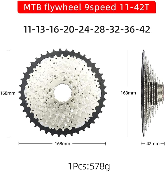 CYSKY 8/9/10/11/12-Speed Cassette 11-25T/28T/32T/34T/36T/40T/42T/46T/50T/52T Bike Sprocket Freewheel Compatible with Shimano, Sram HG Hub, Fit for Mountain Bike, Road Bike, MTB Cassette