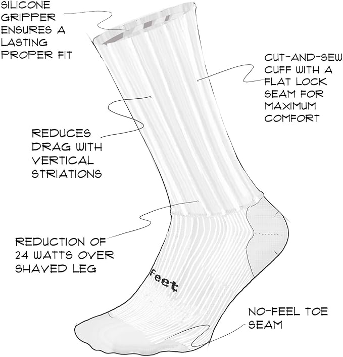DEFEET Evo Jet Aero Crew Sock | Wind-Tunnel Engineered For Maximum Aerodynamic Gains