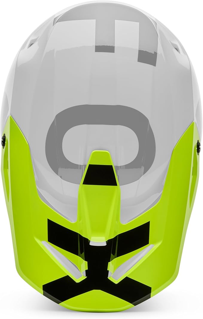Fox Racing V1 Helmet Motocross Dirt Bike Visor, Fluorescent Yellow Shield, X-Small