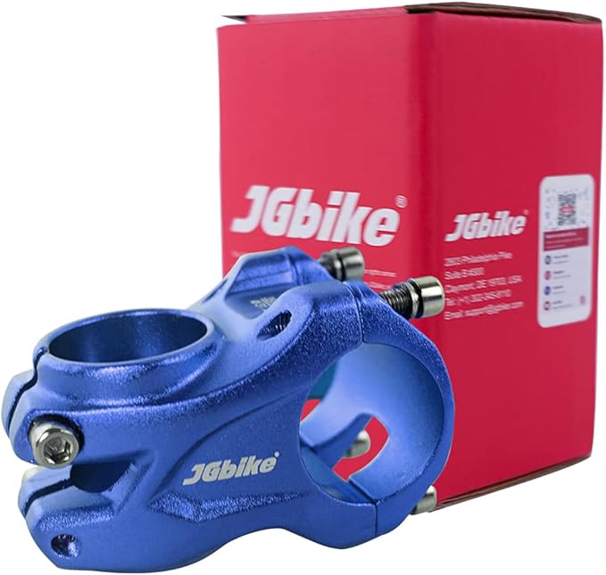 JGbike 31.8mm MTB Bike stem 35mm Length, Aluminum Alloy Stem for Mountain Bike Bicycle MTB XC Trail DH,e-Bike, Fat Bike Bicycle Handlebar