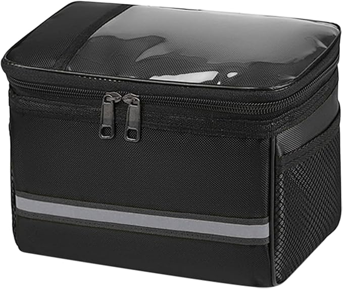 Holiberty Bike Handlebar Bag,Multifunctional Waterproof Mountain Bike Crossbar Front Bag,Basket Bicycle Front Phone Storage Pouch Bag,Professional Cycling Accessories for Outdoor Hiking Travel