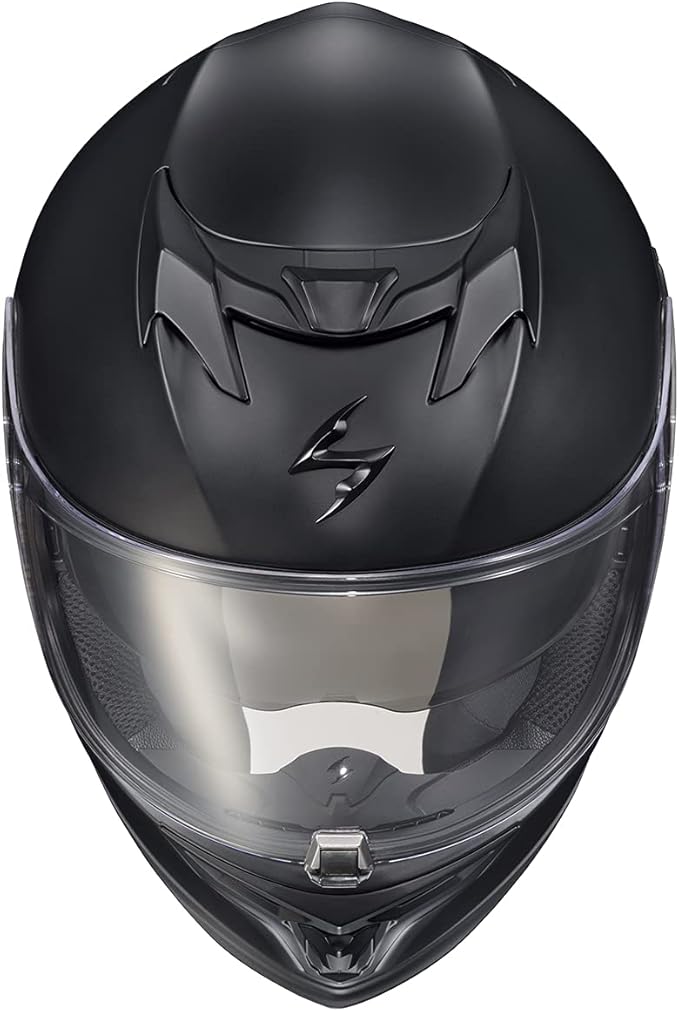 ScorpionEXO T520 Full Face Touring Motorcycle Helmet with Bluetooth Ready Speaker Pockets DOT ECE Approved Solid (Matte Black - X-Small)