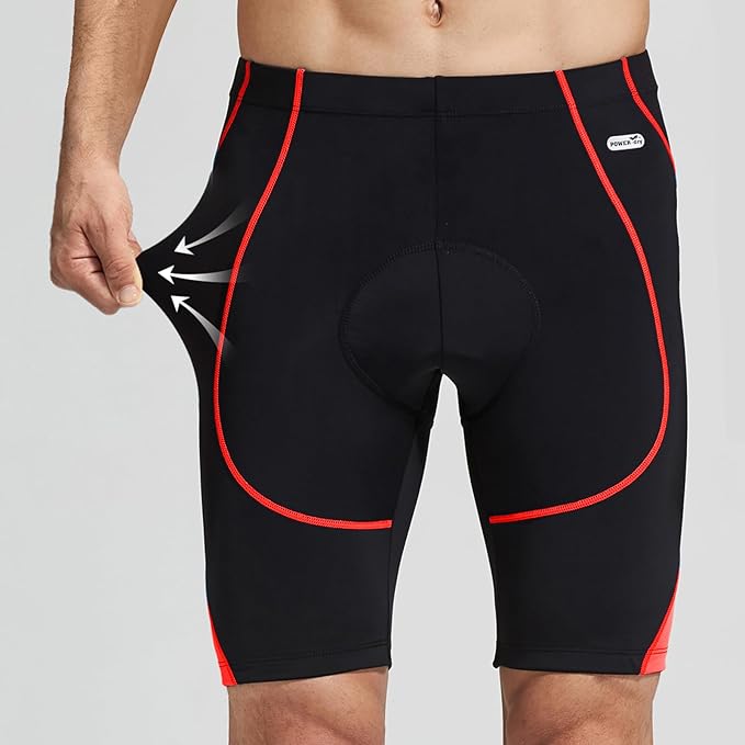 Santic Men's Cycling Shorts Padded Bicycle Riding Pants Bike Biking Clothes Cycle Wear Tights
