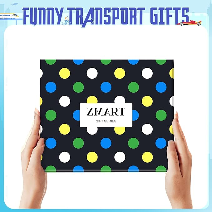 Zmart Funny Transportation Gifts - Race Car Train Motorcycle Tractor Bike Socks for Adult