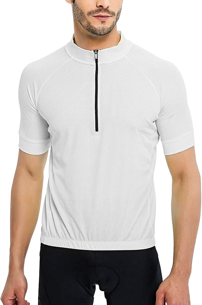 CATENA Men's Cycling Jersey Short Sleeve Shirt Running Top Moisture Wicking Workout Sports T-Shirt