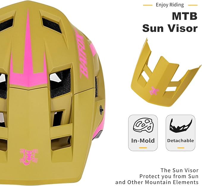 BATFOX Bike Helmet,Mountain Bike Helmet Helmets for Men Women Adults Youth