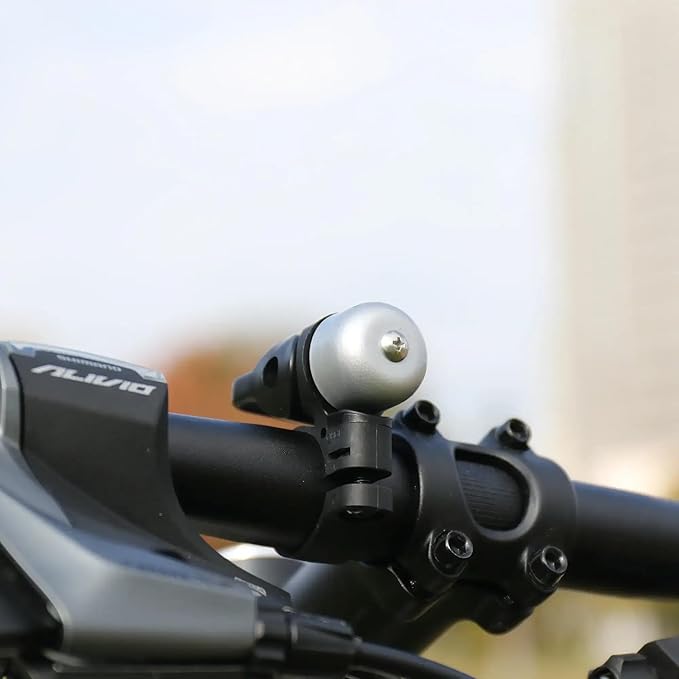 CATEYE OH-1500 Nido Bell – Brass Bike Bell with Distinctive Double Ring, Fits 22.2 mm or 25.4 mm Handlebars, Matte Finish, Clear Sound, Fits Road, MTB, Kids Bikes