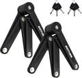 SIGTUNA Folding Bike Lock - Hardened Steel 8mm Fold-Up Heavy Duty Bike Lock with Easy Mounting, Secure Lock and Anti-Scratch Coating - Easily Keep Bike Secure and Paintwork Undamaged - Bicycle Lock