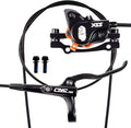 CNC MTB Hydraulic Disc Brake Set，Mountain Bike Hydraulic Disc Brakes Right Front 800mm Left Rear 1450mm Hydraulic Brake，Black