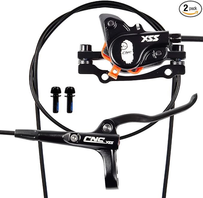 Chooee Mountain Bike Hydraulic Disc Brake ，MTB Hydraulic Disc Brake Set Left Rear 1450mm Hydraulic Brake，Black
