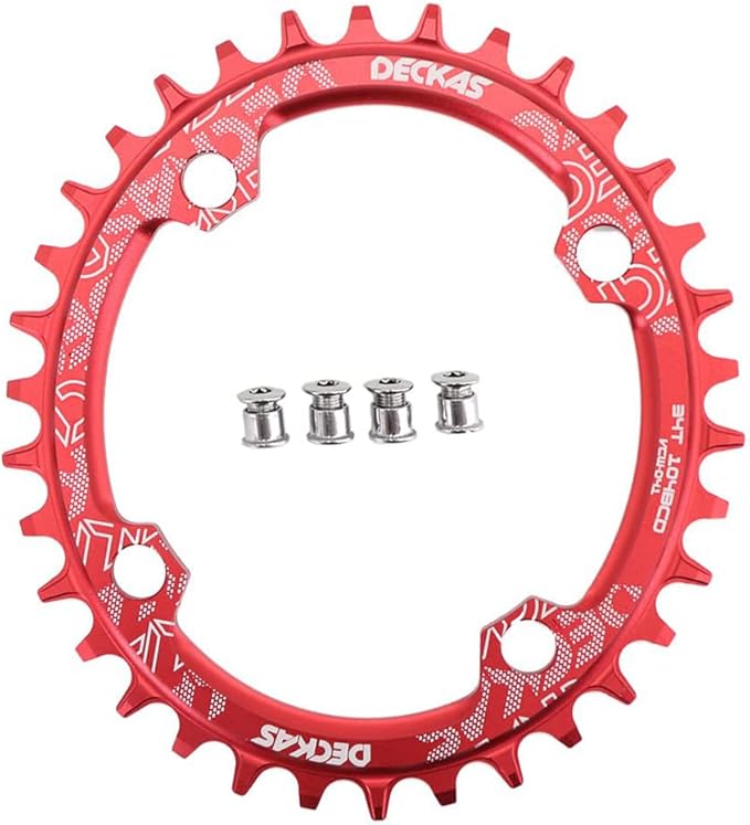 DJC Bike Chainring 104mm BCD Round/Oval MTB 104BCD 30T to 52T 7/8/9/10/11/12 Speed Narrow Wide Tooth Aluminum 7075 Super Lightweight 30T 32T 34T 36T 38T 40 42 DH XC Trail Fat Bike Ebike