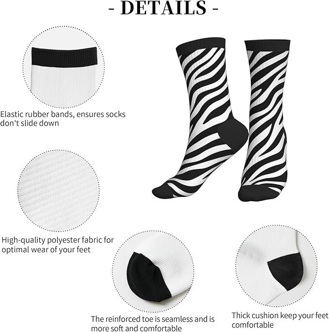 Crew Athletic Socks Funny Crazy Casual Sports Novelty Dress Socks for Women Men Running Hiking