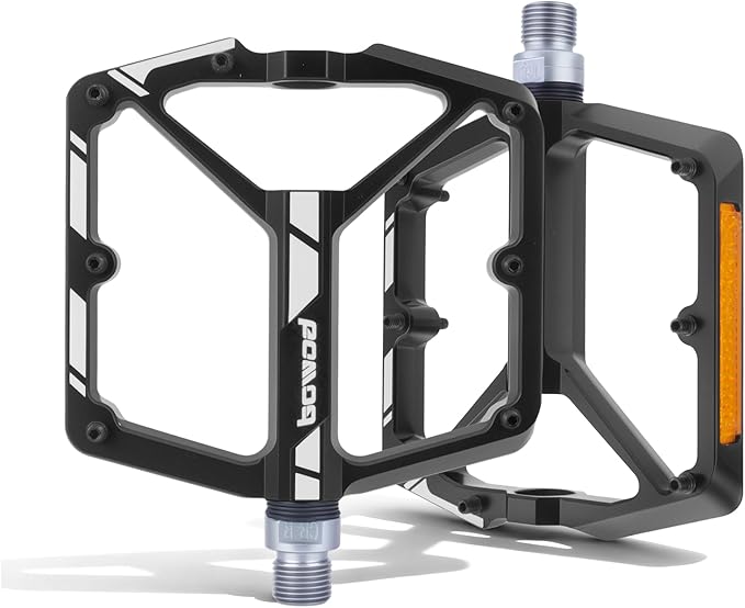 Bike Pedals 9/16" Lightweight Non-Slip Bicycle Platform Pedals - Fits Most Adult Bikes & Mountain Bikes &MTB, Road Bikes and Slip-Resistant Design