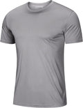 MAGCOMSEN Men's Short Sleeve UPF 50+ T-Shirt Quick Dry Workout Athletic Running Swim Tops Tee Rash Guard Performance Shirts