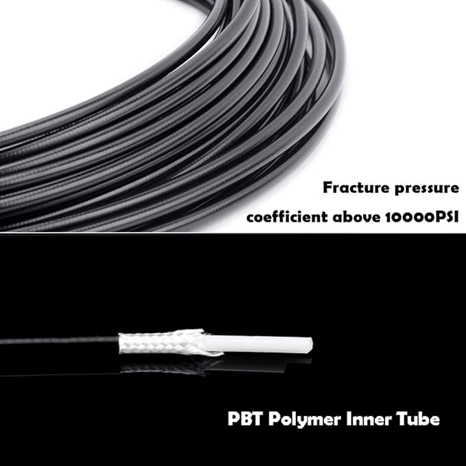 Farbetter 10000mm/ 32.8ft x 5.0mm Bike Brake Hydraulic Hose Bicycle Hydraulic Disc Brake Hose 10000PSI Universal