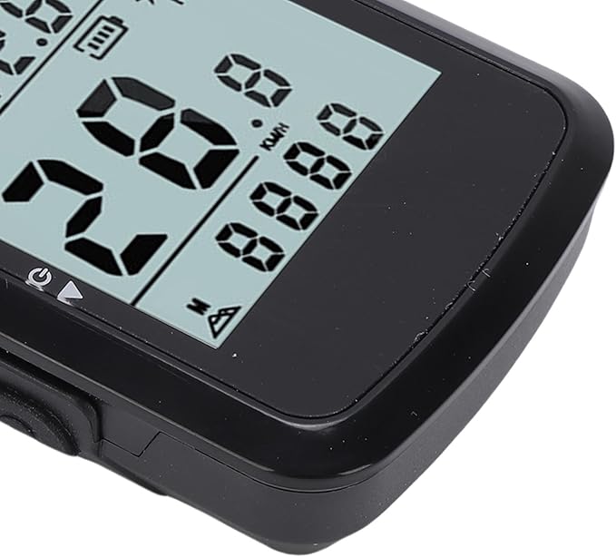 GPS Bike Computer, Wireless Cycling Computer with 2.4 Inch Large Screen 28 Hours Battery Life, Bike Speedometer with Manual Backlight for Mountain Road Cycling