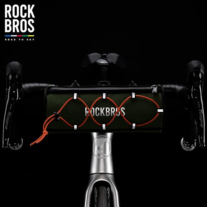 ROCKBROS ROAD TO SKY Bike Handlebar Bag Bicycle Front Bag Bag Storage Bag Lightweight & Sturdy Bicycle Handlebar bag for Road Mountain Bike 2L