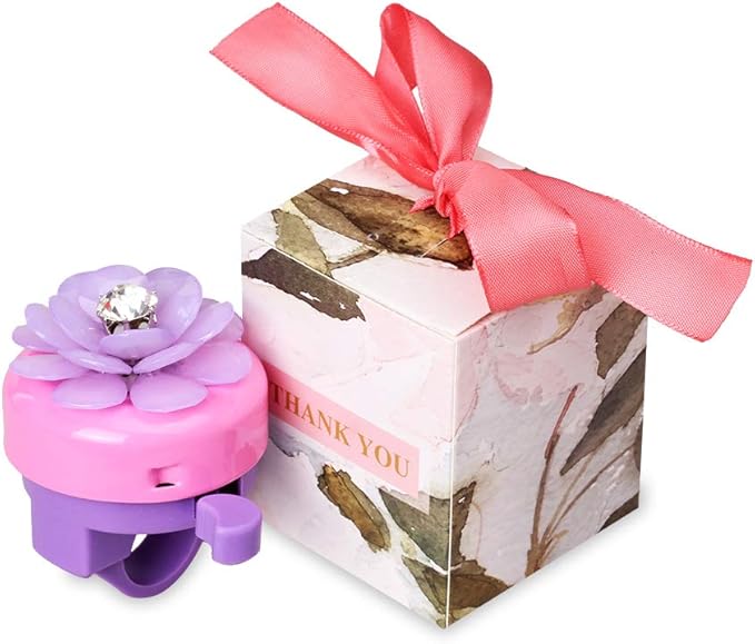 Mini-Factory Bike Bell for Girls, Pink Bicycle Handlebar Bell Cute 3D Unicorn/Lollipop/Swan/Mermaid Pattern Bike Safe Cycling Ring Horn
