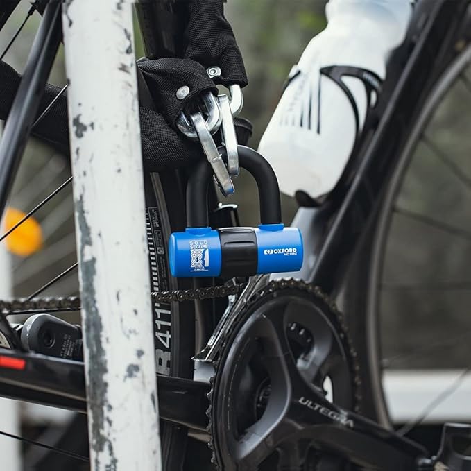 Oxford HD Mini U Lock 14mm. Bicycle Diamond and Motorcycle Gold Sold Secure. Disc Lock.