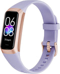 Fitness Tracker with 24/7 Heart Rate Sleep Blood Oxygen Monitor,IP68 Waterproof Smart Watch,1.10''AMOLED Touch Color Screen,Step Counter Health Activity Trackers for Women Men (Purple)