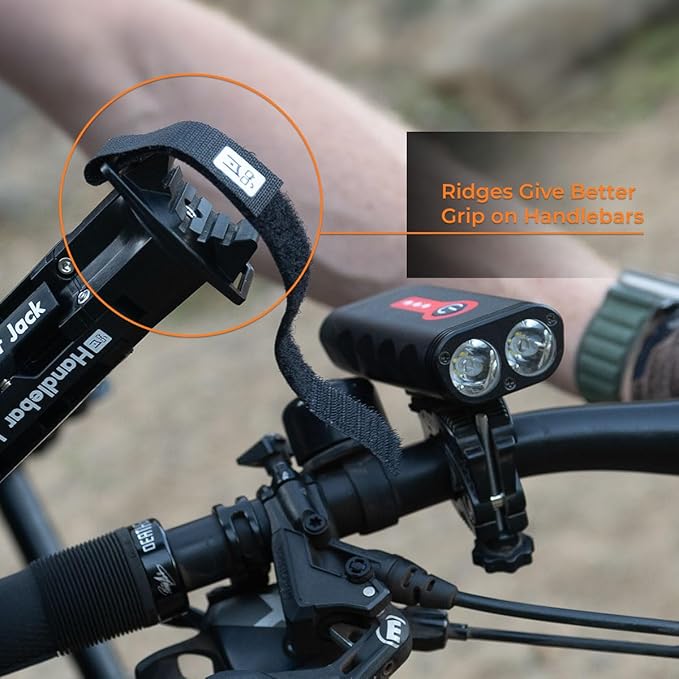 The Original Handlebar Jack Portable Repair Stand V3 | Made in the USA | 3.7" Ground Offset, for Bicycles, eBikes | Compatible w All Electric Bikes