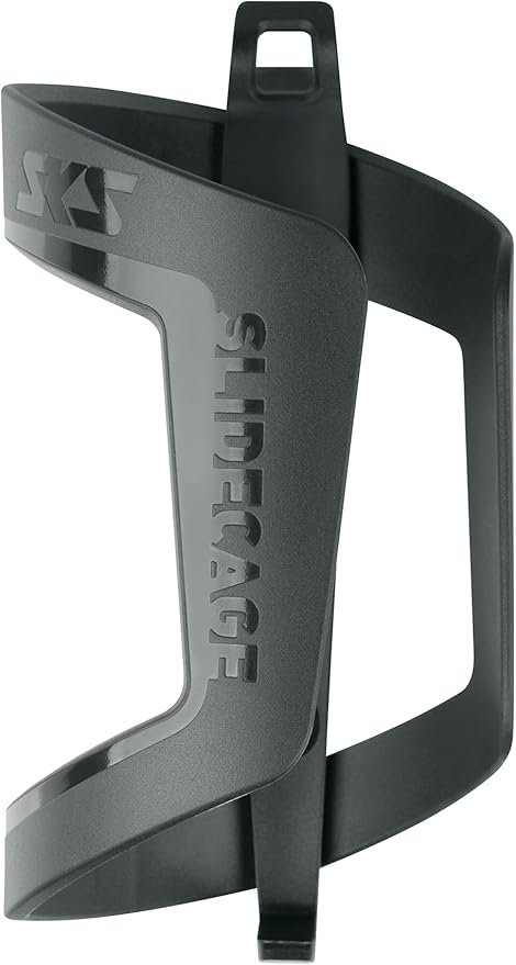 SKS Germany SLIDECAGE Side and Top Access Bicycle Bottle Cage - Modern Design - Fits All Bike Bottles, Ideal for Tight Frames, Black