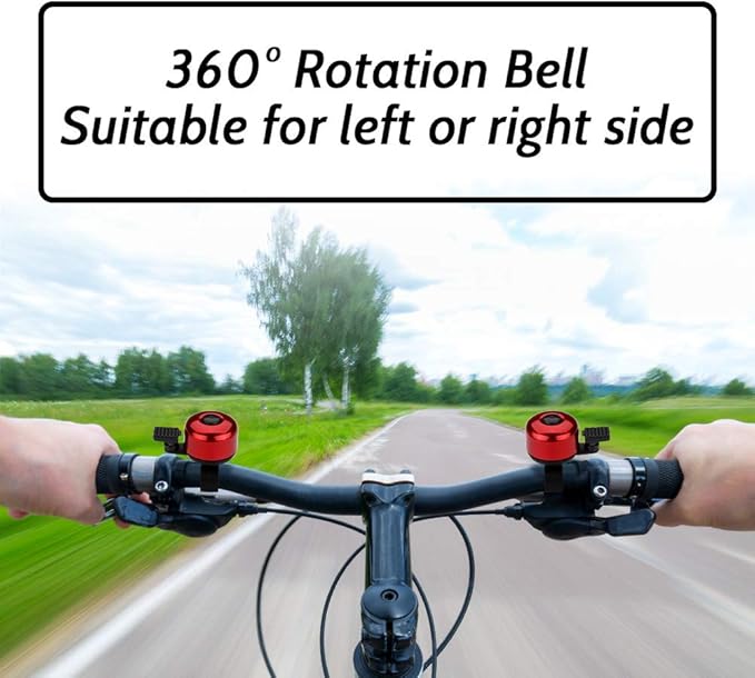 Bike Bell Bicycle Bell Crisp Sound for Adults Kids Boys Girls