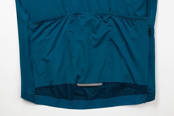 Men's Cycling Jersey Zipper Pocket Short Sleeve Lightweight Aero Race Fit Bike Jersey, UPF 50+ Biking Cycling Shirt